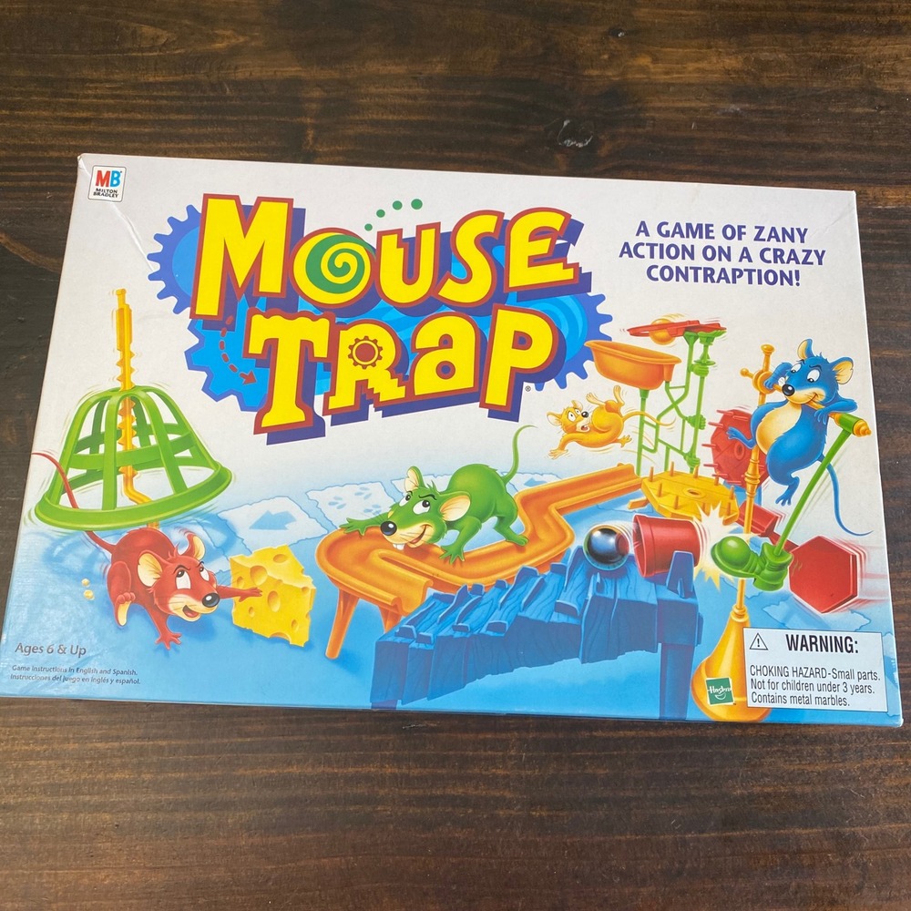 Milton Bradley Mouse Trap Board Game COMPLETE 1999 Vintage Hasbro 90s